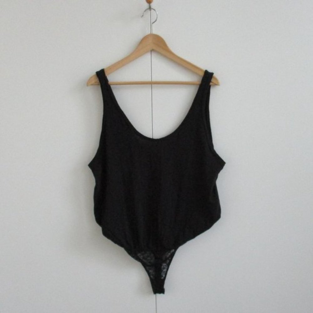 Free People Sydney Bodysuit Black Size Small